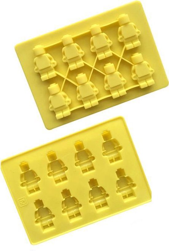 ProductGoods - Siliconen Bakvorm - Bonbonvorm- Lego Poppetjes - 8 stuks - Bakvormen