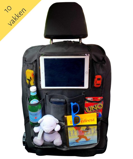 Autostoel Organizer met Tablet Houder - Auto Organiser - Autostoel Beschermer - Auto Stoel Organiser - Tablet Houder