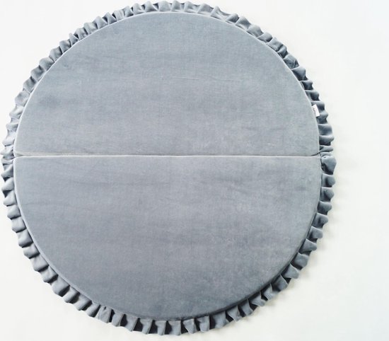 Velvet Speelmat Rond Grijs Ø105cm