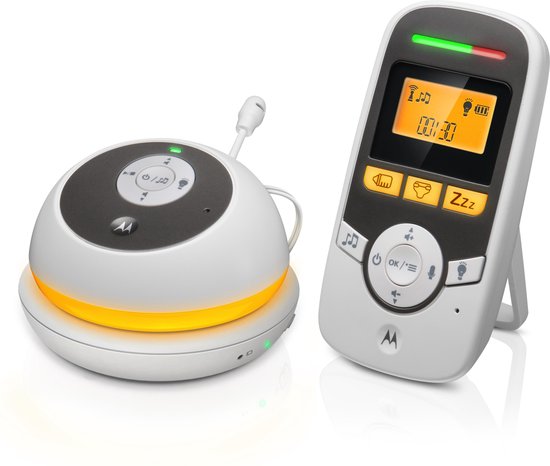 Motorola MBP169 Babyfoon - Draagbaar - Nachtlampje - Microfoon met Terugspreekfunctie - Baby Care Timer