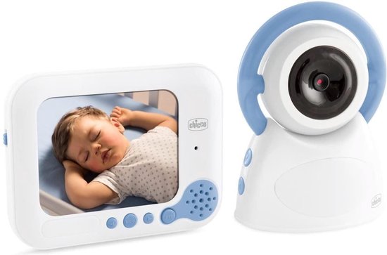 Chicco Video Deluxe Babyfoon - Wit/Blauw - 2-delig