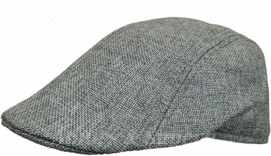 Retro pet - flat cap grijs