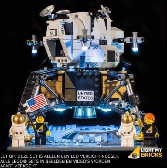 Light My Bricks LEGO NASA Apollo 11 Lunar Lander 10266 Verlichtings Set