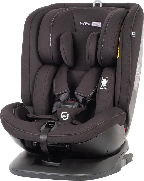 FreeON autostoel Atlas 360° met isoFix Zwart (0-36kg) - Groep 0-1-2-3 autostoel voor kinderen van 0 tot 12 jaar