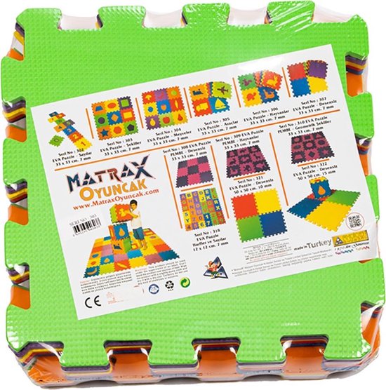 Matrax Puzzelmat - Vloermat - Speelkleed - Speelmat foam - foam mat - 33x33cm