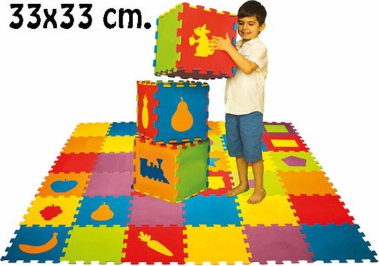 Matrax Puzzelmat - Vloermat - Speelkleed - Speelmat foam - foam mat - 33x33cm