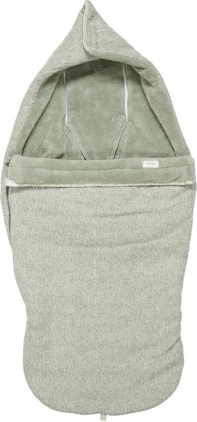 Koeka Buggy voetenzak Vigo teddy - shadow green/leaf