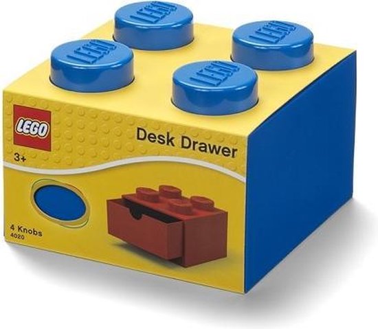 Set van 2 - Bureaulade Brick 4, Blauw - LEGO