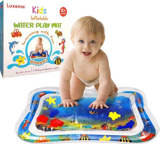 Luxema® - Originele Baby Opblaasbare Waterspeelmat - Hoge Kwaliteit - Babyspeelgoed - Water Speelmat - Babyshower - Kraamcadeau - Waterspeelmat - Speelmat - Speelkleed - Speelgoed - Watermat Baby - Speelmat Baby - Kinderdagverblijf - Kraamcadeau