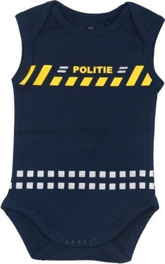 Fun2Wear | Politie Romper | Navy Blauw | Maat 68