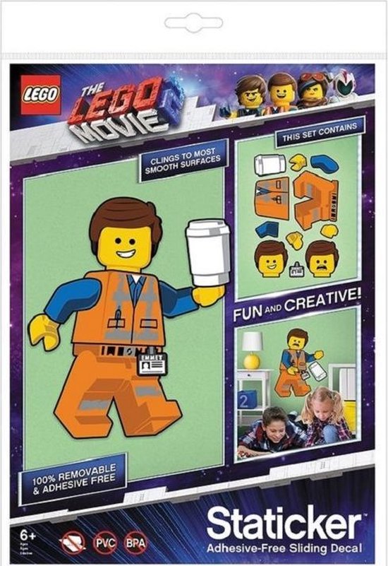 Lego the Movie 2 Emmet Sticker  22x30cm