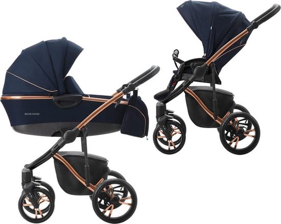 Bebetto BRESSO PREMIUM CLASS Kinderwagen (goudkleurige) incl. autostoel