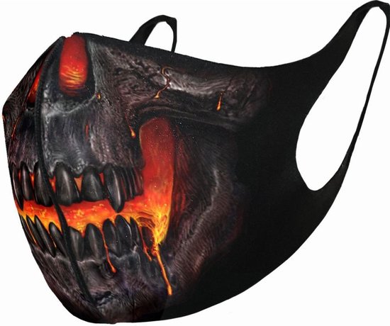 Spiral Direct Masker SKULL LAVA Mondkapje Zwart