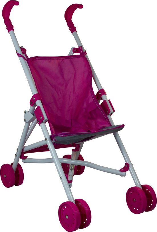 JollyLife - Poppenbuggy - Buggy - Roze - 50 cm