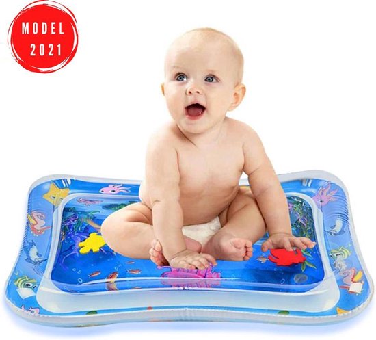 Baby Waterspeelmat - Opblaasbaar - Speelkleed Baby - Educatief Speelgoed Baby - Ontwikkeling Baby - Kraamcadeau - Baby Trainer - Water Speelmat - Baby Shower - Speelkleed Aquamat - Speelgoed - Watermat