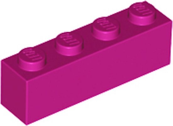 LEGO 3010 Steen 1x4  Magenta (100 stuks)