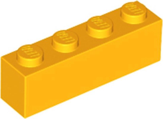 LEGO 3010 Steen 1x4  Fel Licht Oranje (100 stuks)