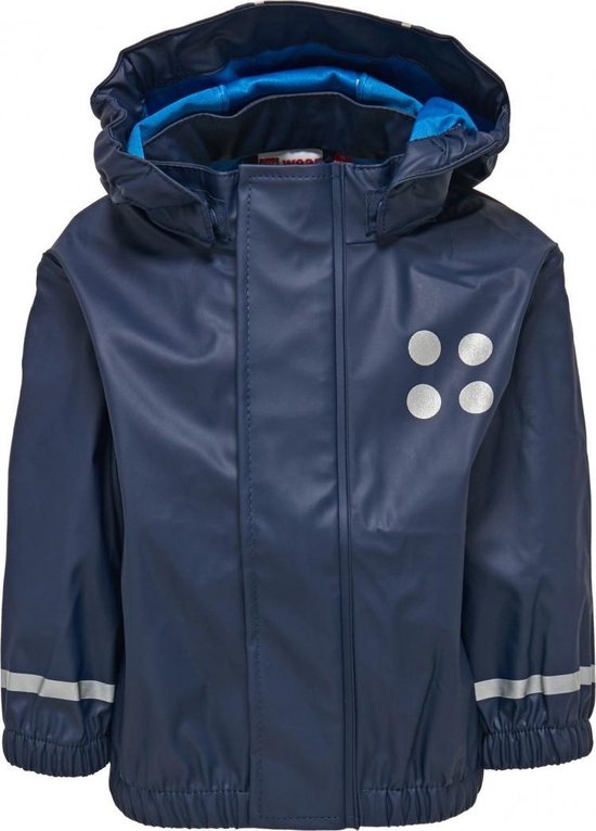 Donkerblauwe kinder regenjas Justice van Lego Duplo 80
