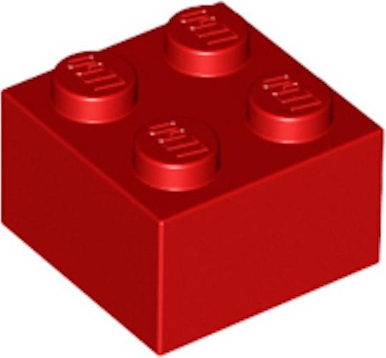 LEGO 3003 Steen 2x2 Rood (100 stuks)