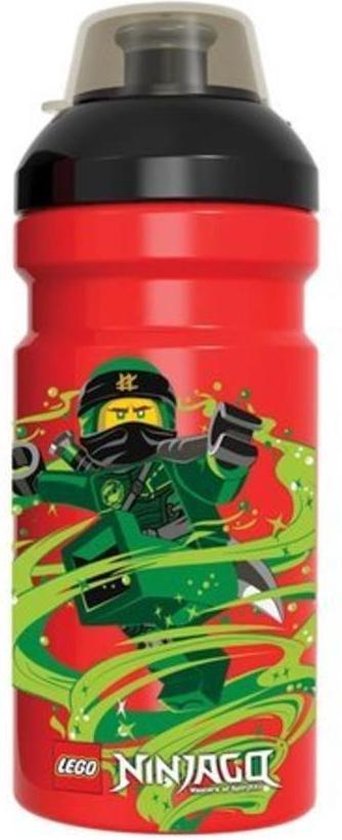 LEGO Drinkfles - Bidon - Ninjago - 390ML - 6,5x6,5x17 cm - Kunststof