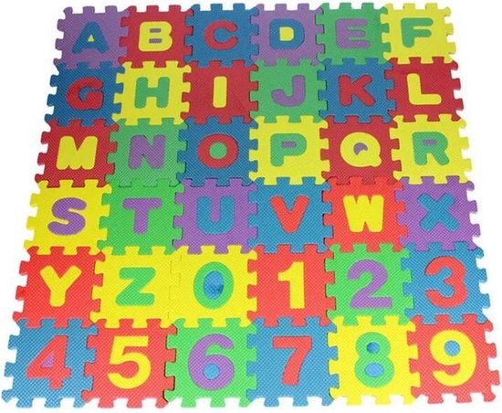 Puzzelmat – Speelmat - EVA Foam – Speelkleed Puzzel - 36-delige