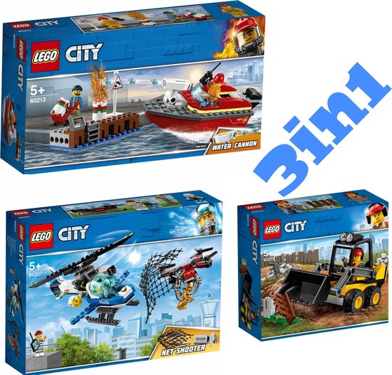 LEGO CITY 66643 3-IN-1 BUNDLE PACK ,lego 60207, lego 60213 , lego 60219,