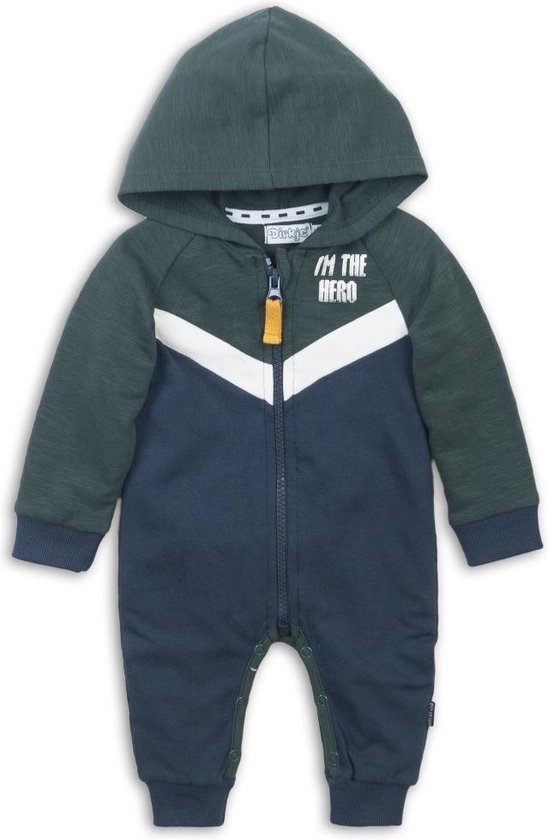 Dirkje babysuit groen/blauw Maat: 56