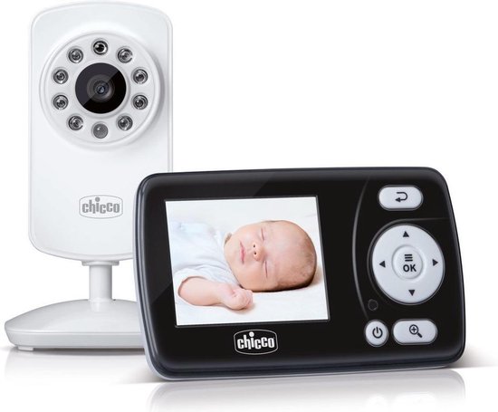 Chicco Babyfoon Smart Zwart/wit 2-delig