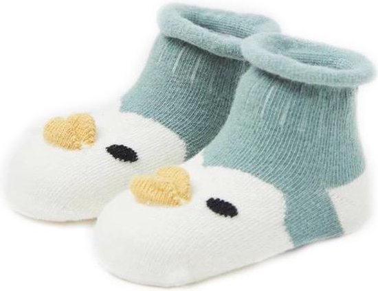 babysokken 'vogeltje' antislip 0-12 maanden - baby - slofjes