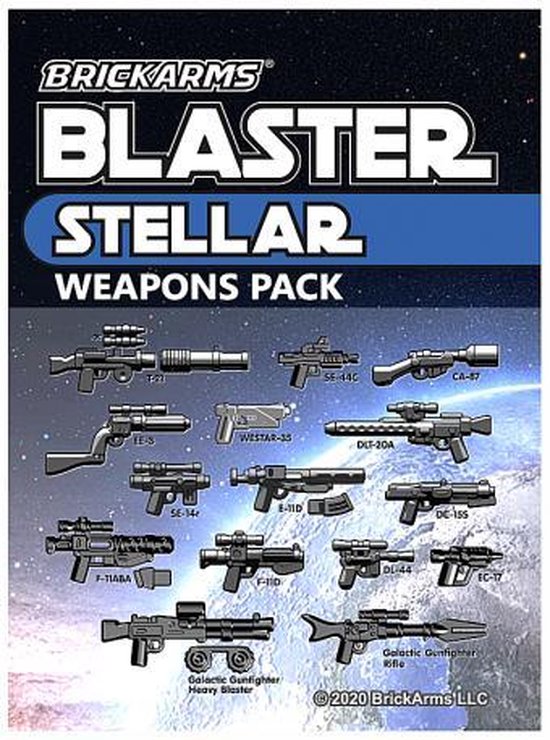 BrickArms Blaster Stellar wapen set voor LEGO Minifigures