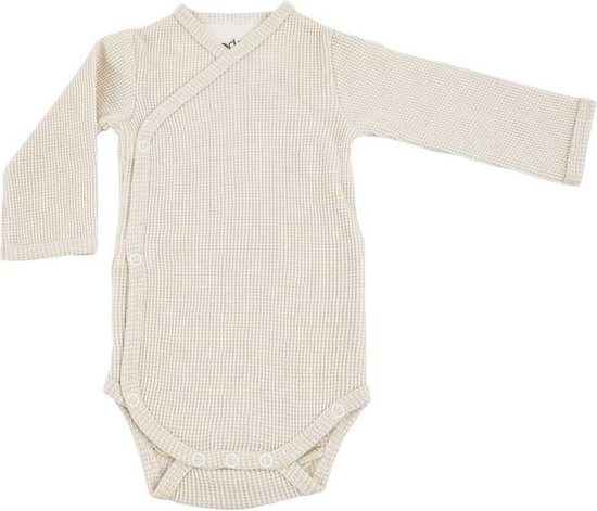 Lodger Romper Lange Mouw Maat 56 - Romper Ciumbelle - 100% Katoen - Unisex - 0-2 maanden - Handige Overslag - Drukknoopjes - Wit