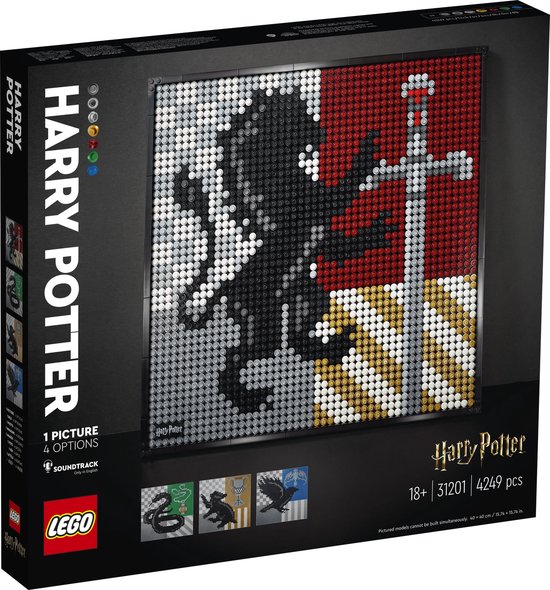 LEGO Art Harry Potter Hogwarts Crests - 31201