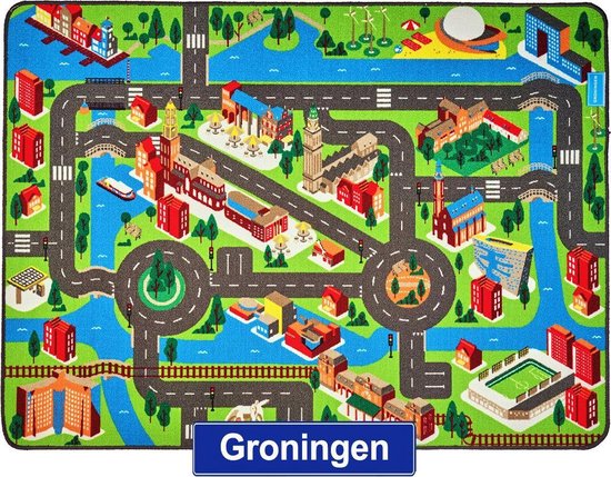 Jouw Speelkleed Groningen - Verkeerskleed - Speeltapijt.