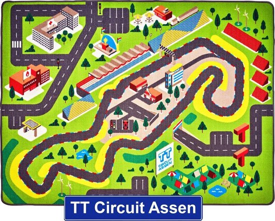 Jouw Speelkleed TT Circuit Assen - Verkeerskleed - Speeltapijt.