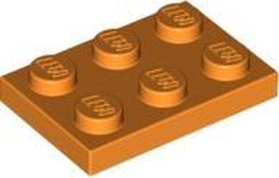 LEGO 3021 Plate 2x3 Oranje (100 stuks)