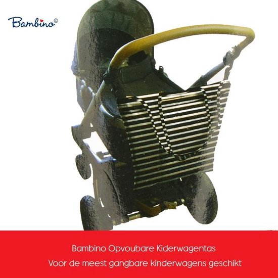 Bambino Opvouwbaar Kinderwagentas - 43,5/34 cm x 60 cm