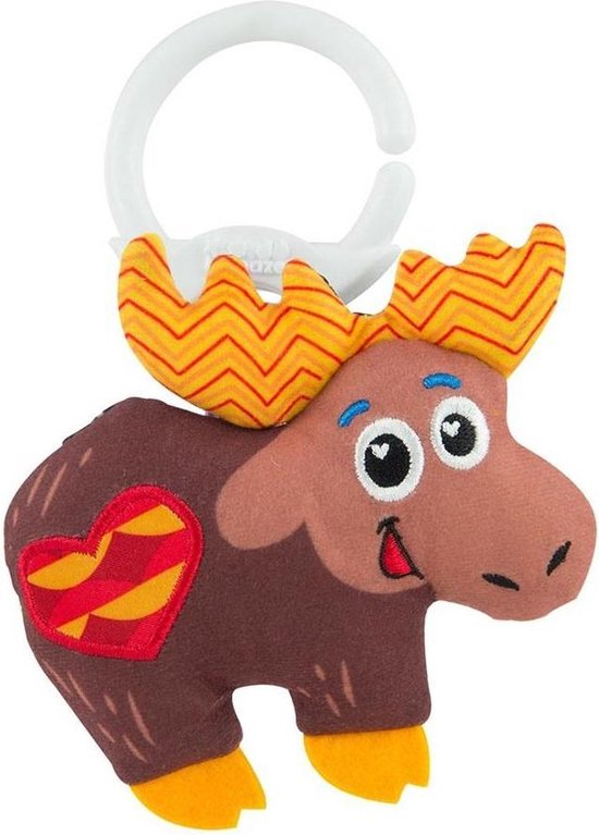 Lamaze Buggydier Eland Junior 9 X 11 Cm Pluche Bruin