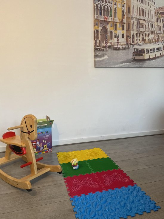 Ortho Puzzle, Eerste stapjes, orthopedische massage en Ontwikkelingsmatten, speelmat voor baby, peuters en kinderen, balans en sensorische stapstenen, educatief speelgoed, fijne motoriek