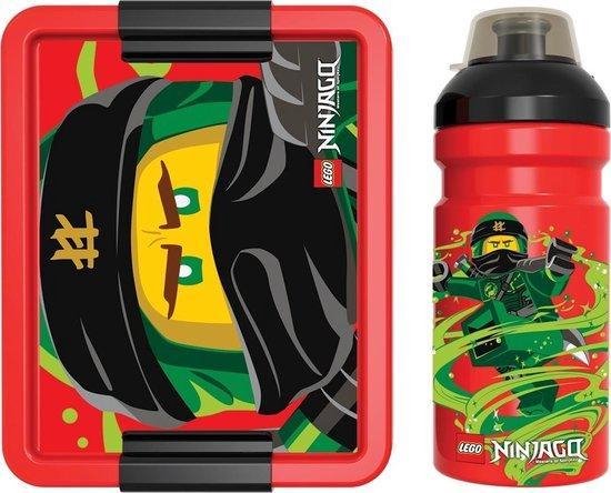 LEGO Drinkfles/Bidon en Broodtrommel - Ninjago - Lunchset - Kunststof