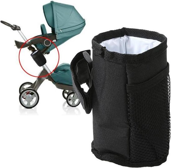 Bekerhouder kinderwagen - Flessenhouder - Stevige bevestiging - Universeel - Golf accessoires