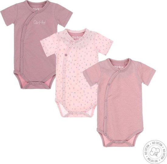 Dirkje Baby Meisjes 3 Pack Rompertje - Maat 74/80
