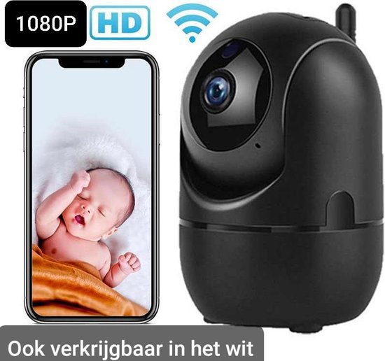 Babyfoon met camera wit -WIFI Beveilingscamera wit -Binnencamera Wifi -Camera bewaking -Tweezijdige communicatie -Spraakfunctie - Nachtzicht -Babyfoon met Wifi -Onbeperkt bereik -HD Quality -1080P - Nederlandse Handleiding - Opslag in Cloud of SD