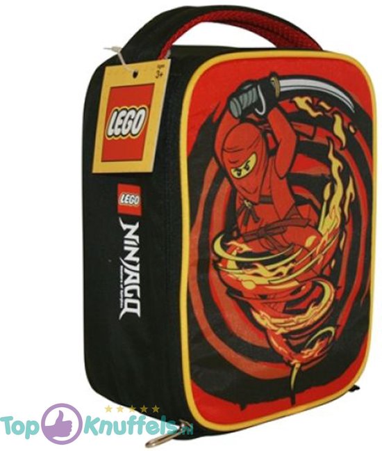 Lego Ninjago Tas met handvat (Rood/Geel/Zwart) 22 cm | Lego Speelgoed voor kinderen | LEGO Ninjago Toy Tas Opbergtas