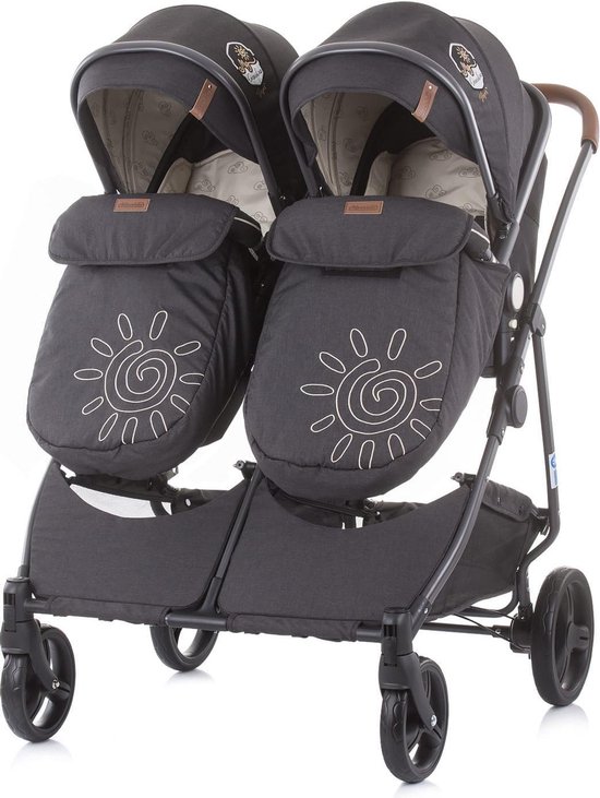 Duo Kinderwagen 0+ new borns Chipolino Duo Smart vanilla met luiertas