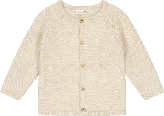 Prénatal Newborn Vestje Unisex - Baby Kleding voor Jongens en Meisjes - Maat 56 - Ecru