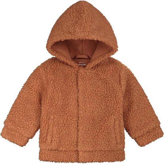 Prénatal Newborn Jas - Baby Kleding Unisex - Teddy Kinderkleding voor Jongens en Meisjes - Maat 56 - Bruin