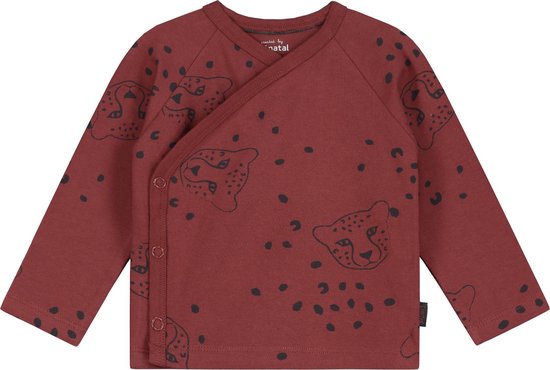 Prénatal Newborn Overslag Shirtje - Baby Kleding voor Jongens - Maat 56 - Rood