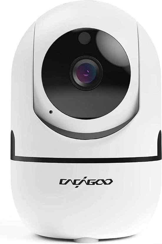 CACAGOO Video camera 1080P (Full-HD) Smart camera automatische -Beveiligingscamera - Babyfoon - WIFI draadloos - Nachtzicht - Babymonitor - Indoor - Camera Smart Automatische - Full HD Intercom Voor Home Security - Incl. 32G