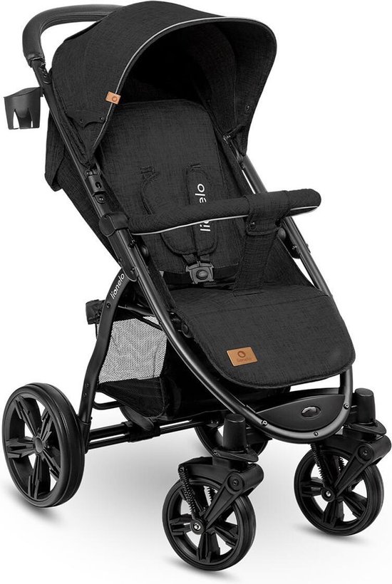 Lionelo Wandelwagen Annet - Black Carbon