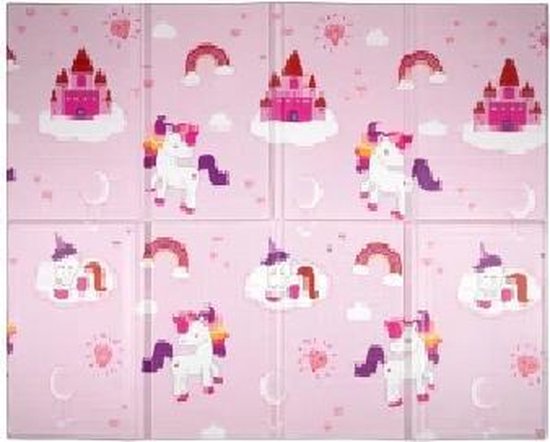 Let’s Play Baby speelmat opvouwbaar speelkleed met zeedieren 120x90cm